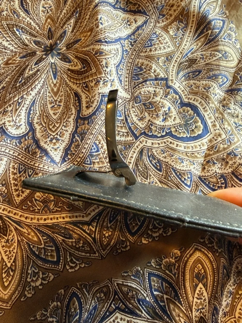 Hartmann Black Leather Card & Key Holder